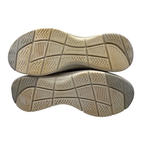 Skechers Sneakers Womens Size 10 Gray Teal Arch Comfort Athletic Slip On Shoes - Picture 5 of 11